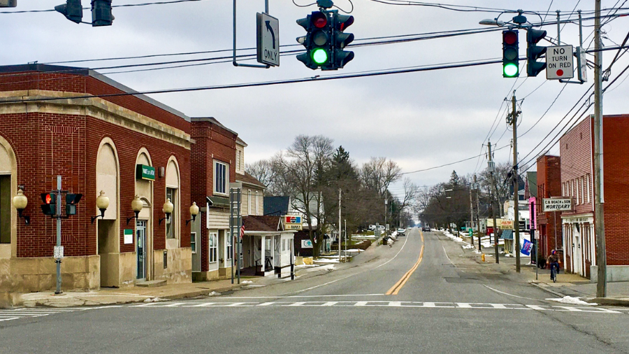 Historical image of Corfu, NY