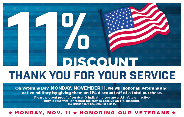 Veterans Day Tops Flyer